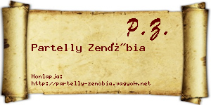 Partelly Zenóbia névjegykártya